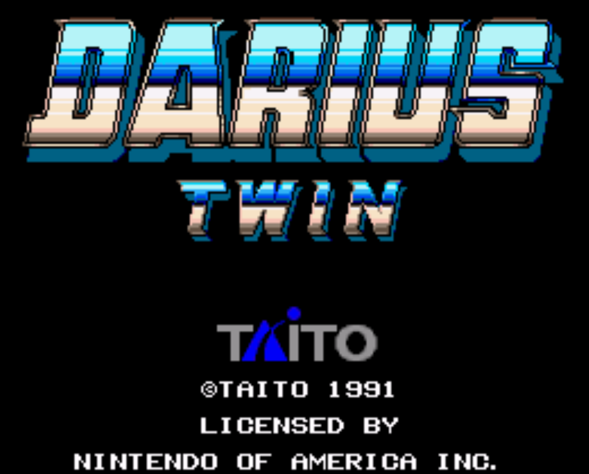 Darius Twin Title Screen